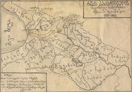 Map of Georgia 1783-1801