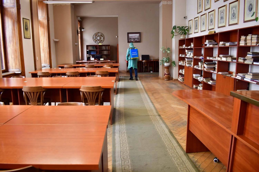 The national library temporarily stopped working to prevent Coronavirus pandemic